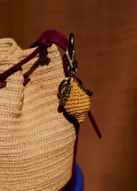 Accessoire de sac Citron - Raphia Jaune — view 2