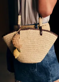 Accessoire de sac Citron - Raphia Jaune — view 3