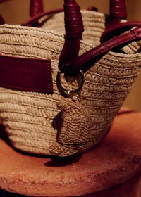 Accessoire de sac Croissant - Raphia Naturel — view 3