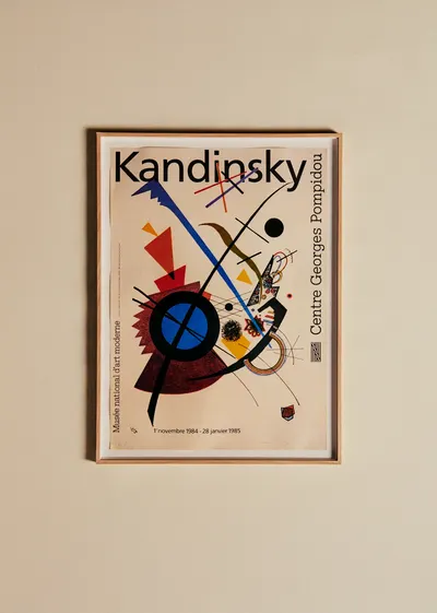 Affiche Centre Georges Pompidou, Kandinsky, 1985 - 57,5 x 77,5 cm