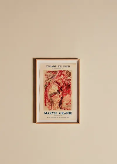 Affiche Cimaise de Paris, Maryse Granié, 1963 - 38,5 x 56,5 cm