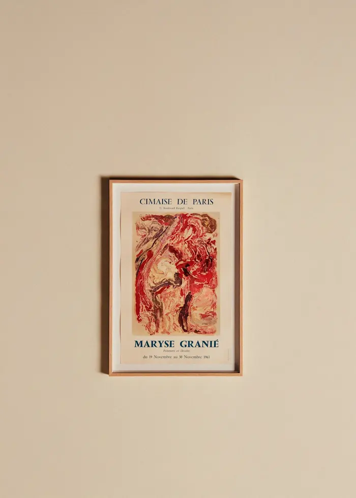 Affiche Cimaise de Paris, Maryse Granié, 1963 - 38,5 x 56,5 cm