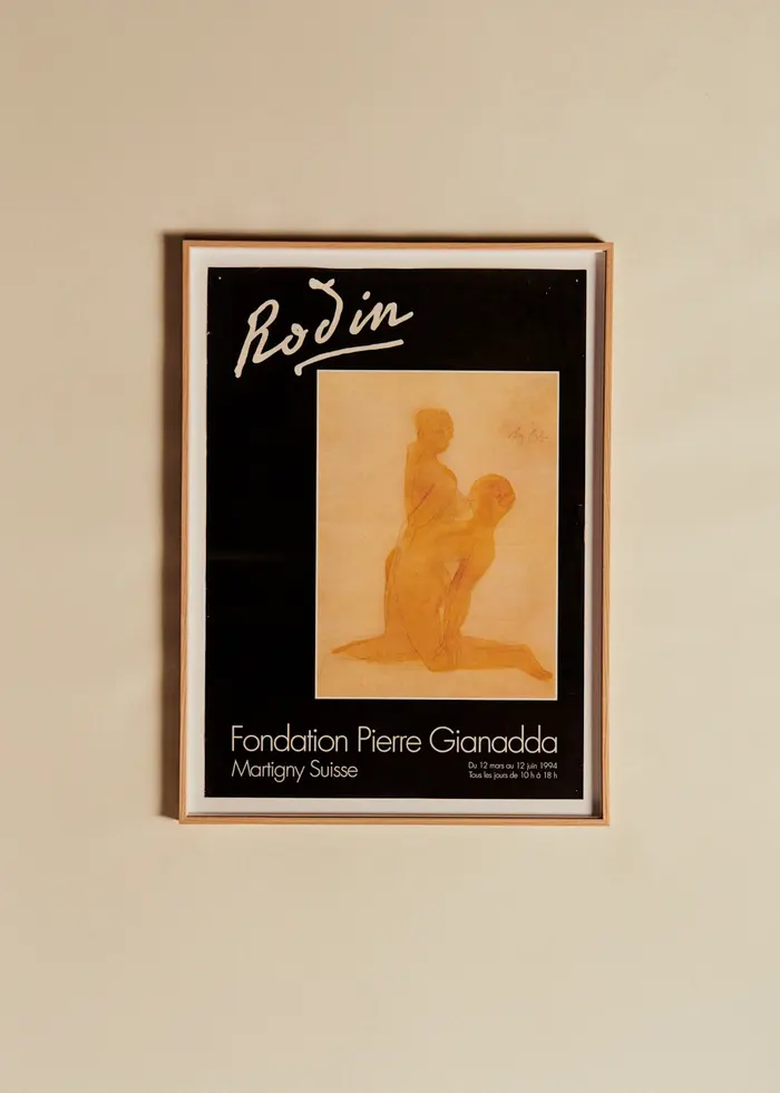 Affiche Fondation Pierre Gianadda, Rodin - 56,5 x 76,5 cm