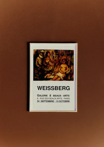 Affiche Galerie 8 beaux-arts, Weissberg - 46,5 x 65,5 cm
