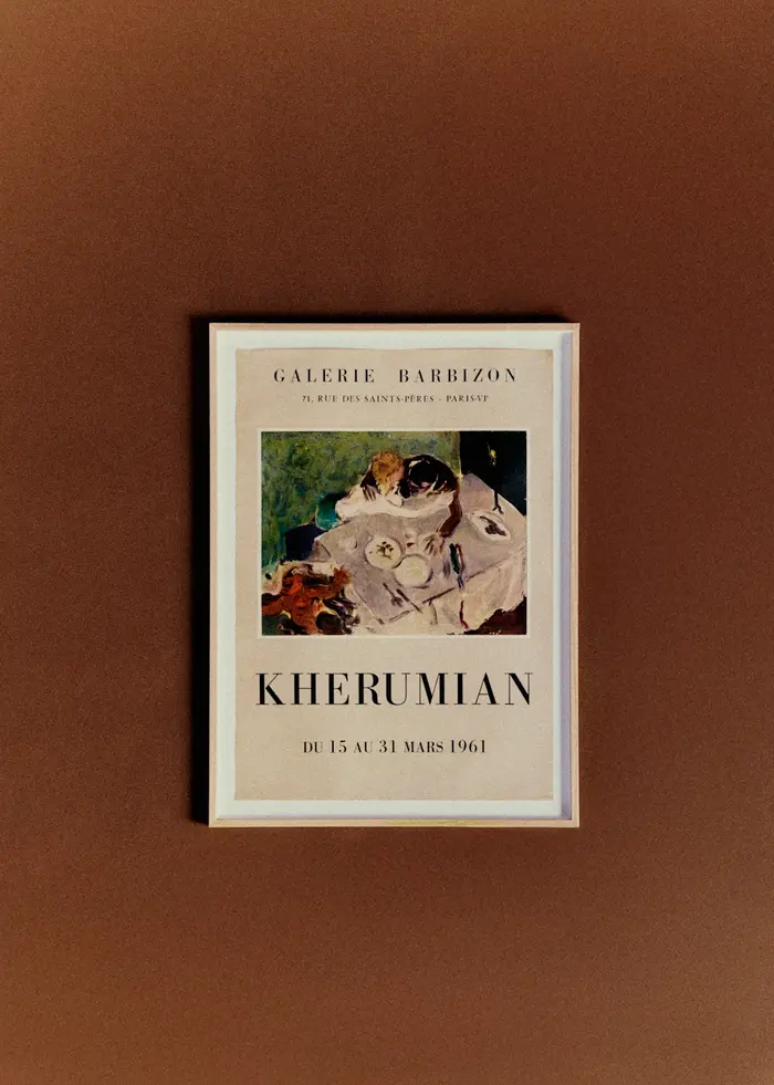 Affiche Galerie Barbizon, Kherumian, 1961 - 48,5 x 66 cm