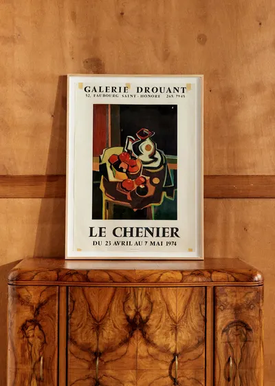 Affiche Galerie Dourant, Le Chenier, 1974 - 56,5 x 76 cm
