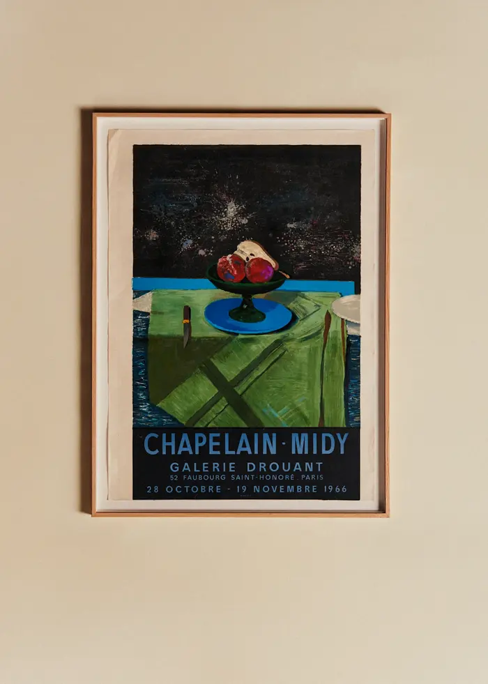 Affiche Galerie Drouant, Chapelain-Midy, 1966 - 62,5 x 84,5 cm