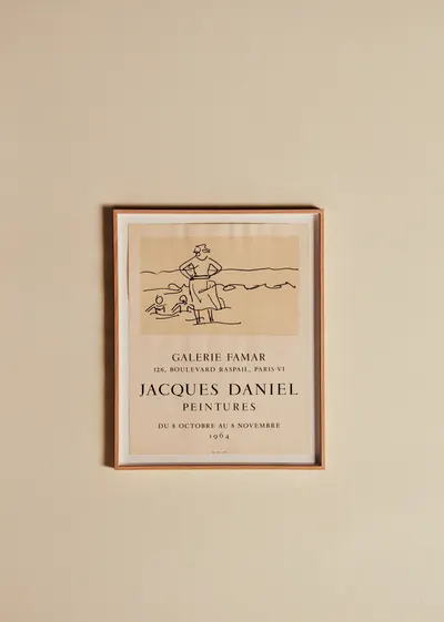 Affiche Galerie Famar, Jacques Daniel, 1964 - 48,5 x 60 cm