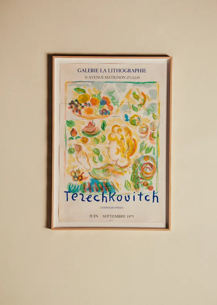 Affiche Galerie La Lithographie, Tezechkovitch, 1975 - 56,5 x 82 cm