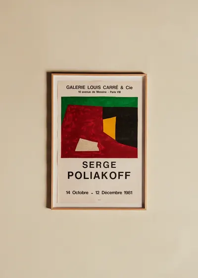 Affiche Galerie Louis Carré, Serge Poliakoff, 1981 - 49,5 x 70,5 cm