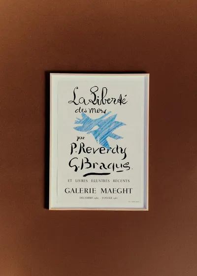 Affiche Galerie Maeght, La liberté des mers, 1960 - 51 x 70,5cm