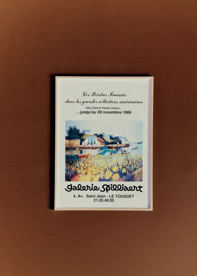 Affiche Galerie Spilliaert, Les peintres français dans les grandes collections américaines, 1989 - 50,5 x 69 cm
