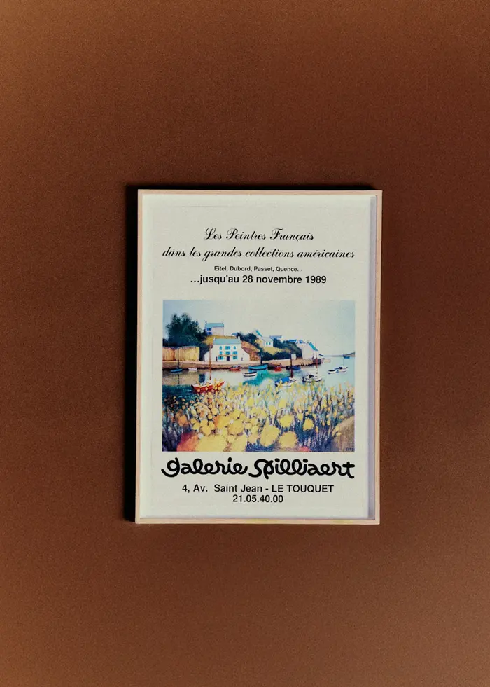 Affiche Galerie Spilliaert, Les peintres français dans les grandes collections américaines, 1989 - 50,5 x 69 cm