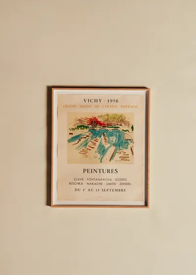 Affiche Grand salon de l'hôtel thermal, Vichy, 1956 - 51,5 x 62,5 cm