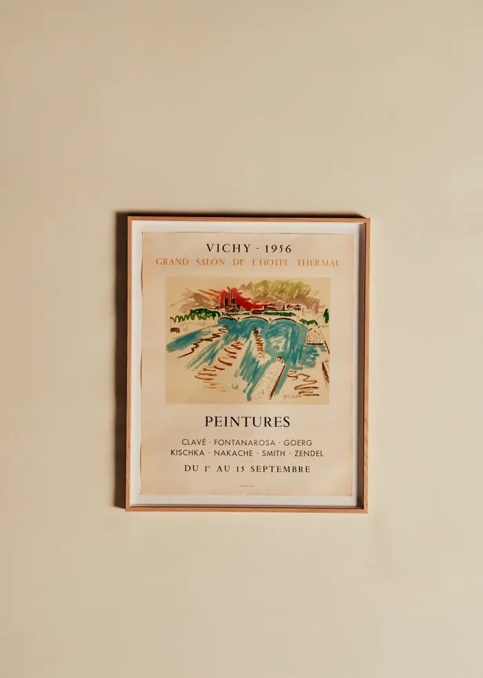 Affiche Grand salon de l'hôtel thermal, Vichy, 1956 - 51,5 x 62,5 cm