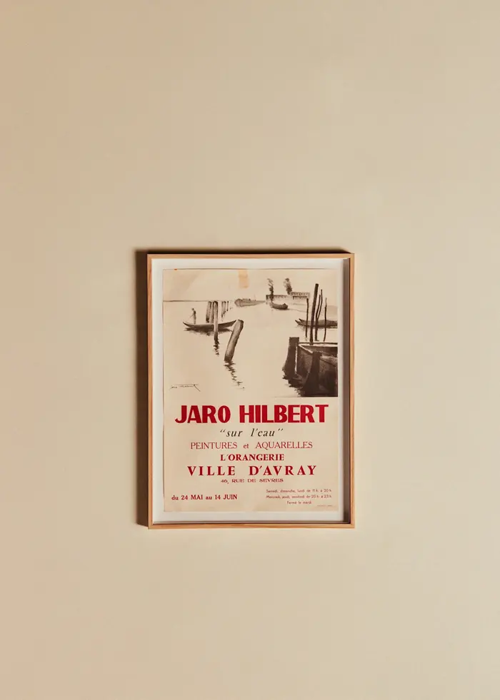 Affiche Jaro-Hilbert, Sur l'eau - 42,5 x 56,5 cm