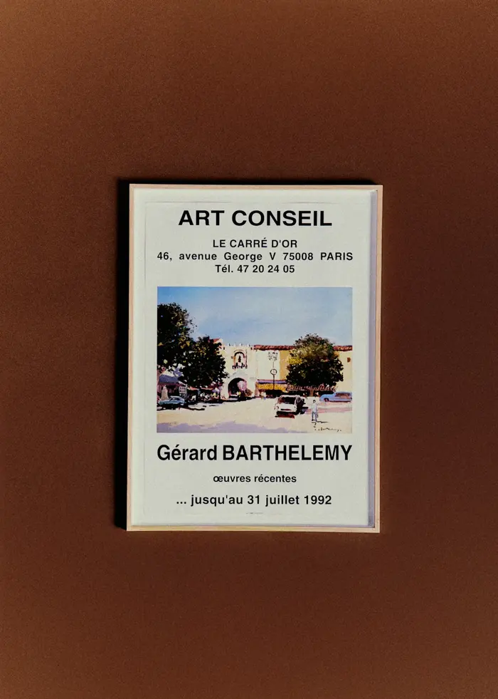 Affiche Le Carré d'Or, Gérard Barthelemy, 1992 - 51,5 x 70,5 cm