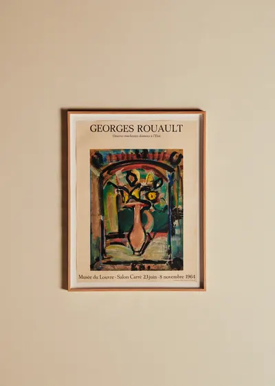 Affiche Musée du Louvre, Georges Rouault, 1964 - 51,5 x 67 cm