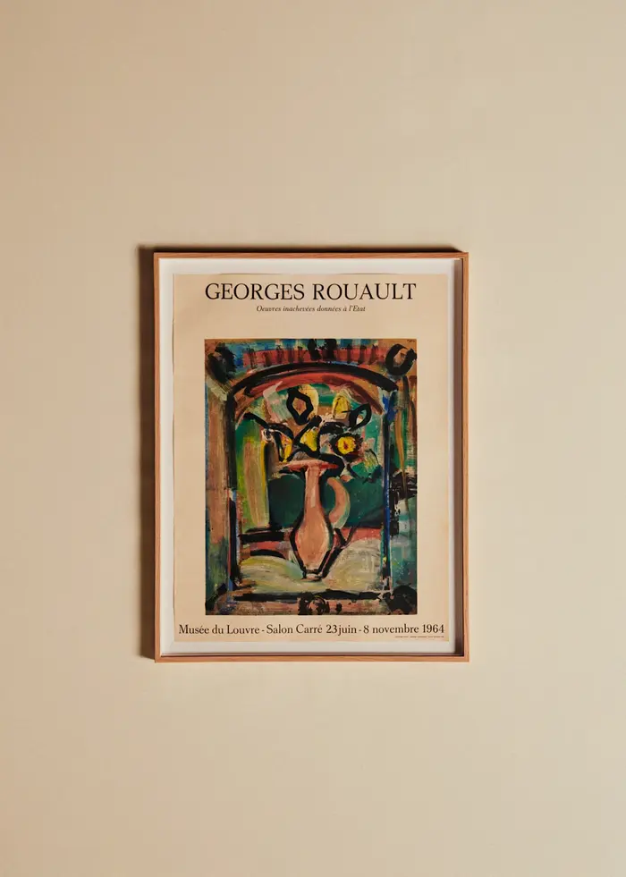 Affiche Musée du Louvre, Georges Rouault, 1964 - 51,5 x 67 cm