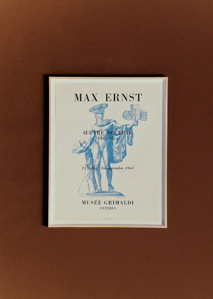 Affiche Musée Grimaldi, Max Ernst, 1964 - 56,5 x 71,5 cm