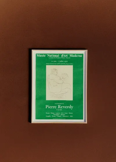 Affiche Musée National d'art moderne, Pierre Reverdy, 1970 - 48,5 x 64,5 cm