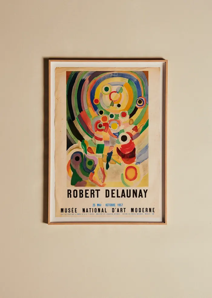 Affiche Musée national d'art moderne, Robert Delaunay, 1957 - 57,5 x 79,5 cm