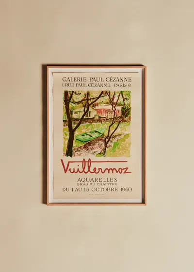 Affiche Paul Cezanne, Vuillermoz, 1960 - 52,5 x 73,5 cm