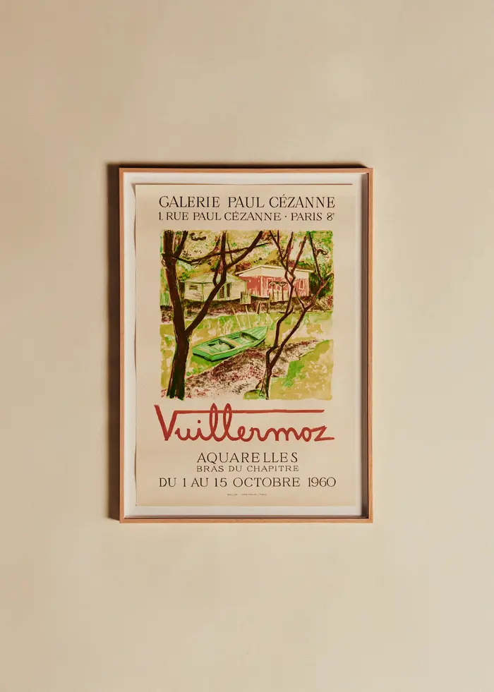 Affiche Paul Cezanne, Vuillermoz, 1960 - 52,5 x 73,5 cm