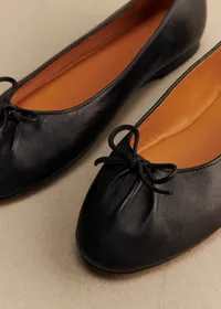 Ballerines Low Agathe - Noir Lisse — view 2