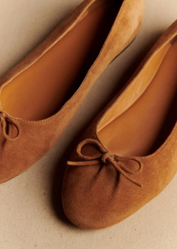 Ballerines Low Agathe - Noisette