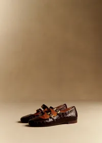 Ballerines Low Clélia - Choco Croco — view 2