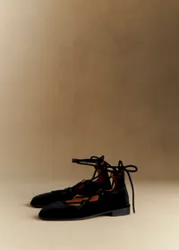 Ballerines Low Leocadie - Noir Velours — view 2