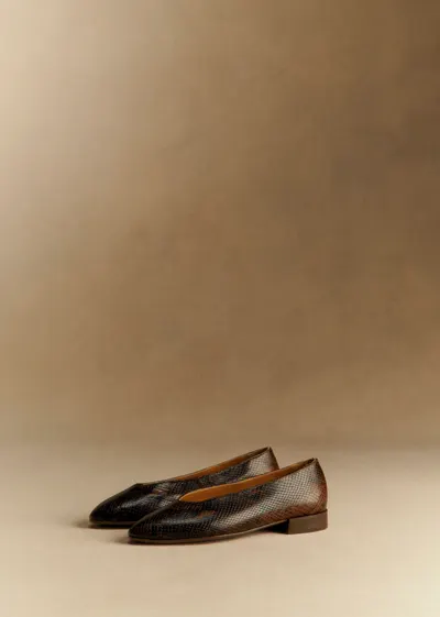 Ballerines Low Matilda - Marron Python