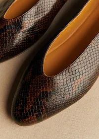 Ballerines Low Matilda - Marron Python — view 4