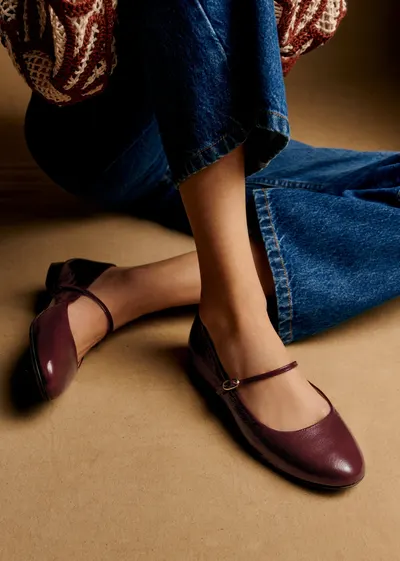 Ballerines Low Méline - Pourpre Vernis