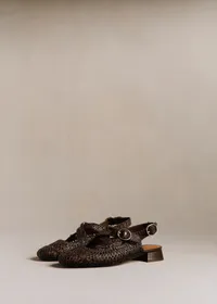 Ballerines Low Nala - Choco Textile Tressé — view 2