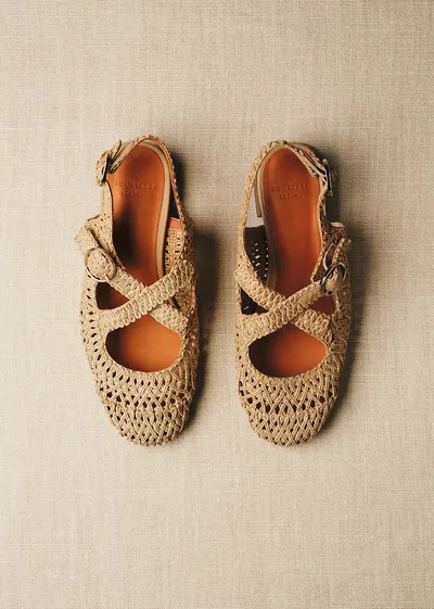 Ballerines Low Nala - Naturel Textile Tressé