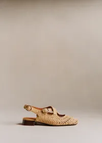 Ballerines Low Nala - Naturel Textile Tressé — view 2