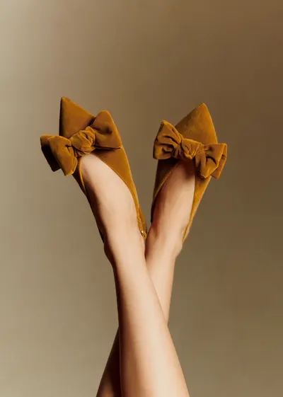 Ballerines Low Stefania - Ocre Velours