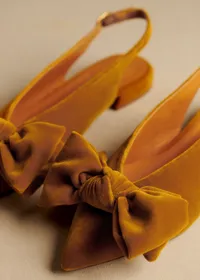 Ballerines Low Stefania - Ocre Velours — view 3