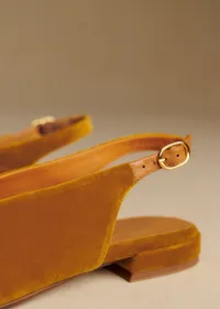 Ballerines Low Stefania - Ocre Velours — view 4