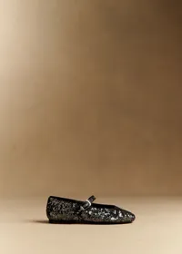 Ballerines Low Valentin - Anthracite Sequins — view 2