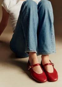 Ballerines Low Valentin - Rouge Lisse — view 3