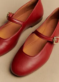 Ballerines Low Valentin - Rouge Lisse — view 5