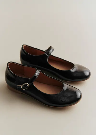 Ballerines Paula - Marine Lisse