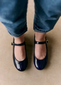 Ballerines Paula - Marine Lisse — view 2