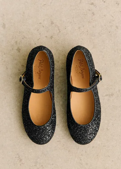 Ballerines Paula - Noir Paillette