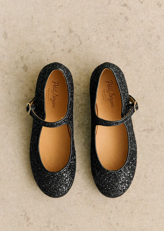 Ballerines Paula - Noir Paillette