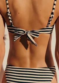 Bandeau Estaque - Jacquard Rayé Marine Écru — view 2