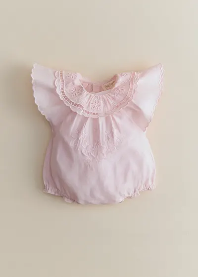 Barboteuse Cecilia - Rose pétale